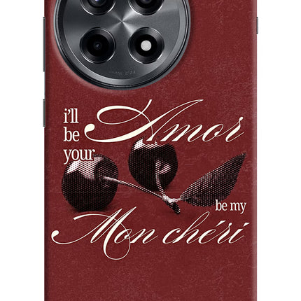 Velvet Cherry OnePlus 12R Hard Case Back Cover by Casekaro