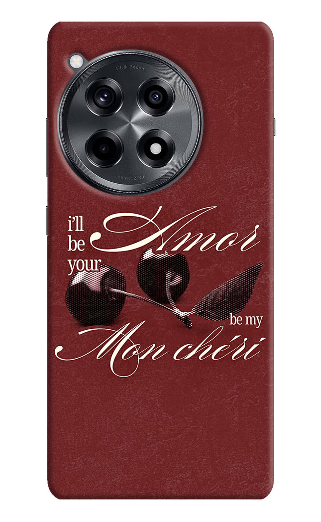 Velvet Cherry OnePlus 12R Hard Case Back Cover by Casekaro