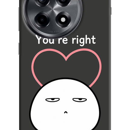 You're Right OnePlus 12R Hard Case Back Cover by Casekaro