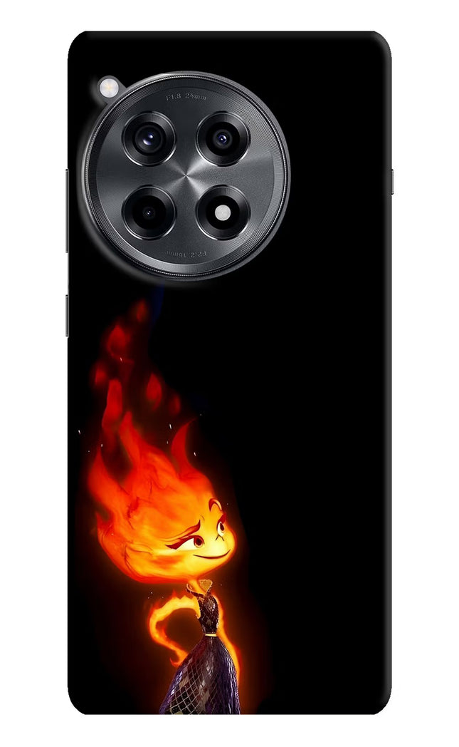 Ember Flame OnePlus 12R Hard Case Back Cover by Casekaro