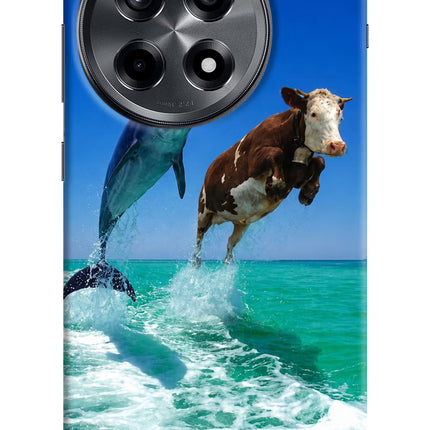 Dolphin vs Cow OnePlus 12R Hard Case Back Cover by Casekaro