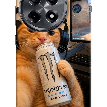 Gamer Cat Energy OnePlus 12R Hard Case Back Cover by Casekaro