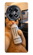Gamer Cat Energy OnePlus 12R Hard Case Back Cover by Casekaro