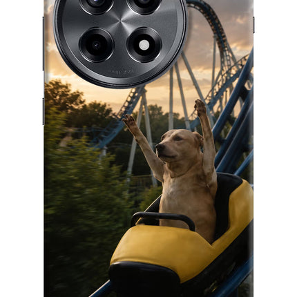 Rollercoaster Dog OnePlus 12R Hard Case Back Cover by Casekaro