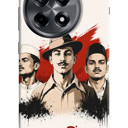 Bhagat Singh Trio OnePlus 12R Hard Case Back Cover by Casekaro