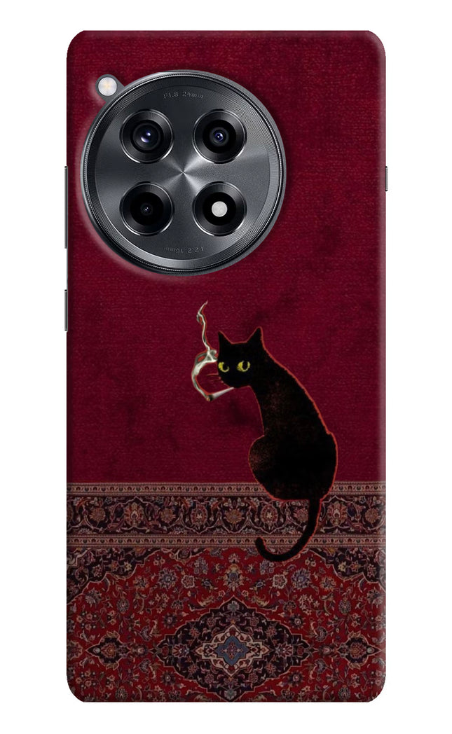 Midnight Cat OnePlus 12R Hard Case Back Cover by Casekaro