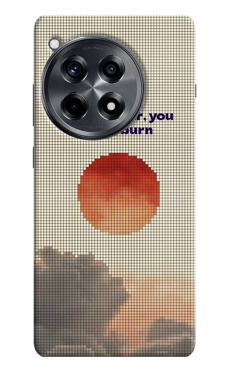Pixel Sun OnePlus 12R Back Cover, Hard case