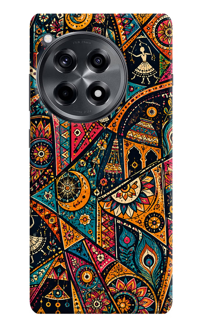 Folk Print OnePlus 12R Hard Case Back Cover by Casekaro