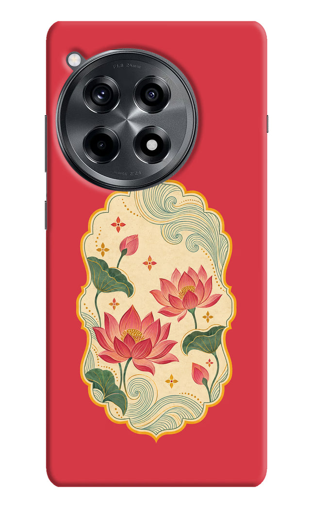 Pink Lotus OnePlus 12R Back Cover