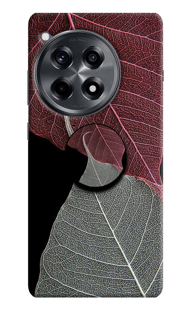 Leaf Pattern OnePlus 12R Pop Case by Casekaro