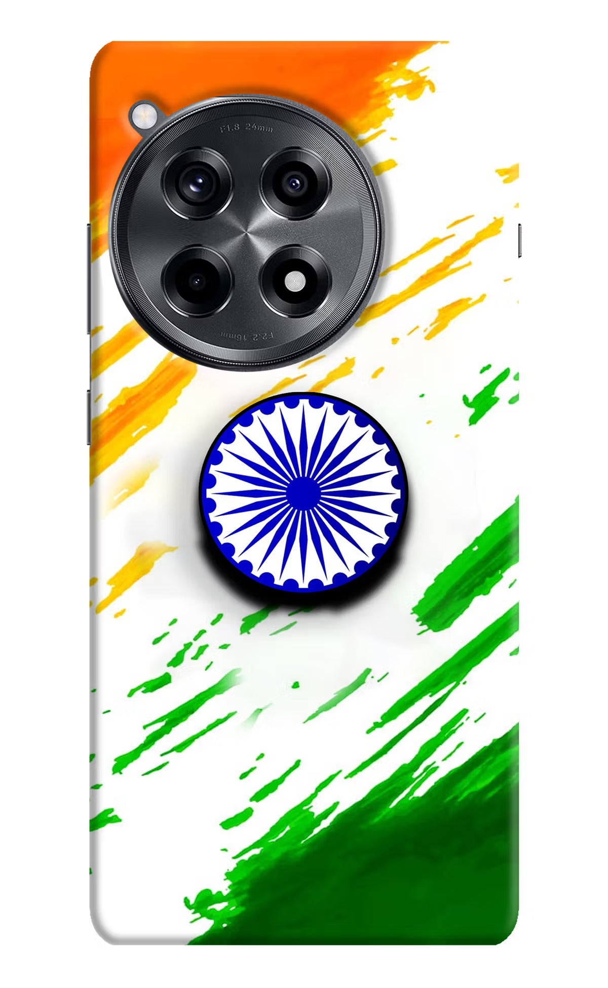 Indian Flag Ashoka Chakra OnePlus 12R Pop Case by Casekaro