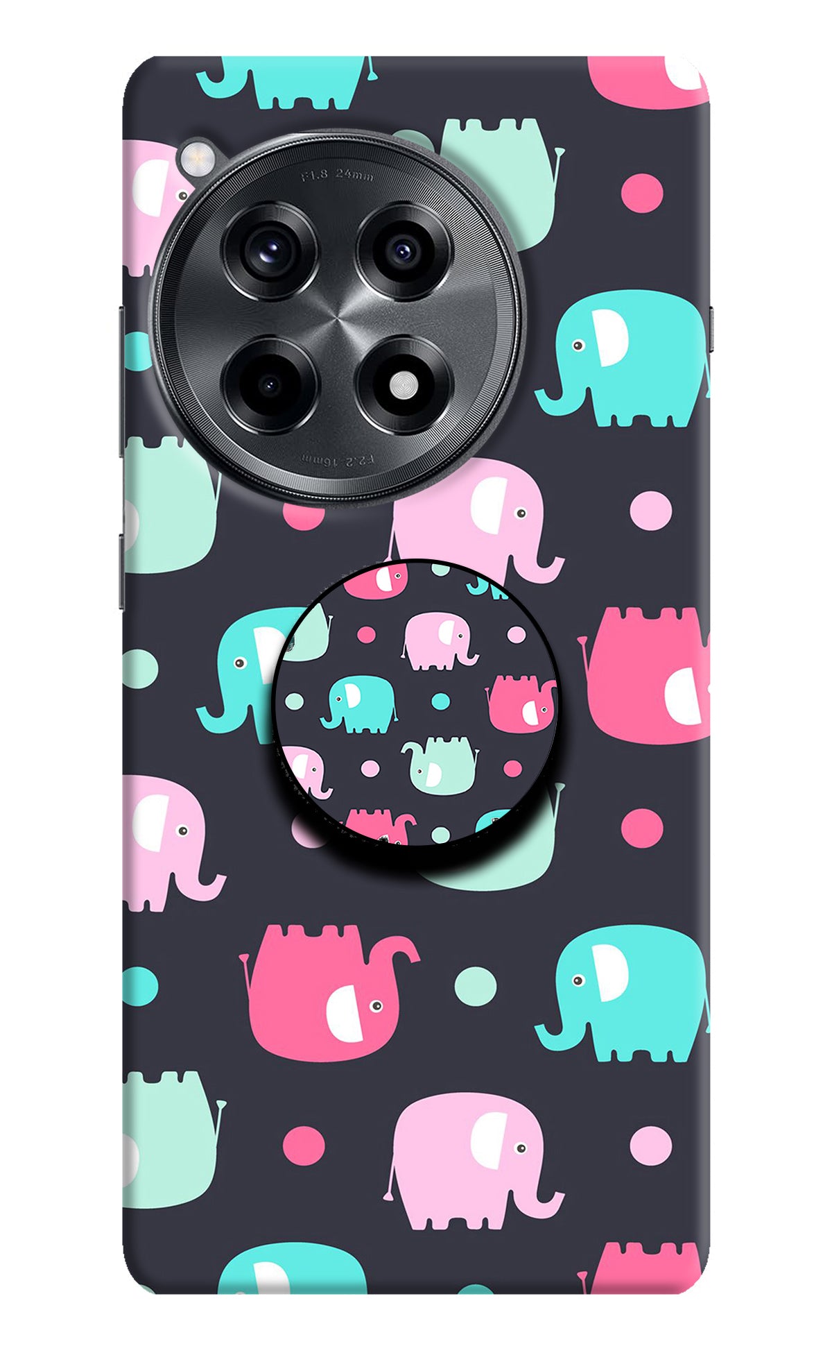 Baby Elephants OnePlus 12R Pop Case