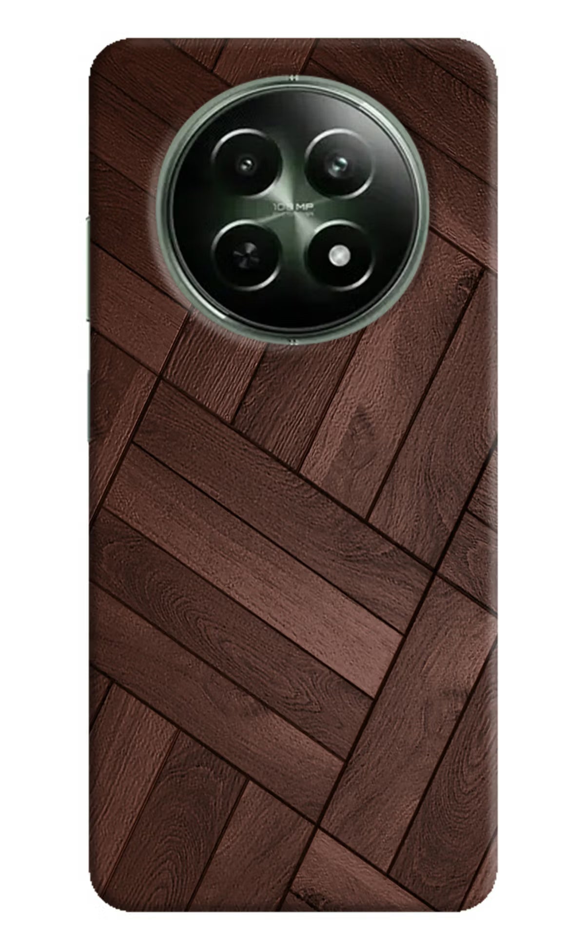 Wooden Texture Design Realme 12 5G Hard Case Back Cover by Casekaro