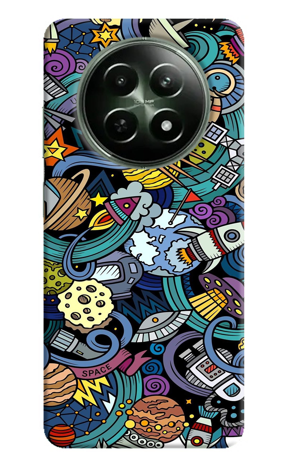 Space Abstract Realme 12 5G Back Cover