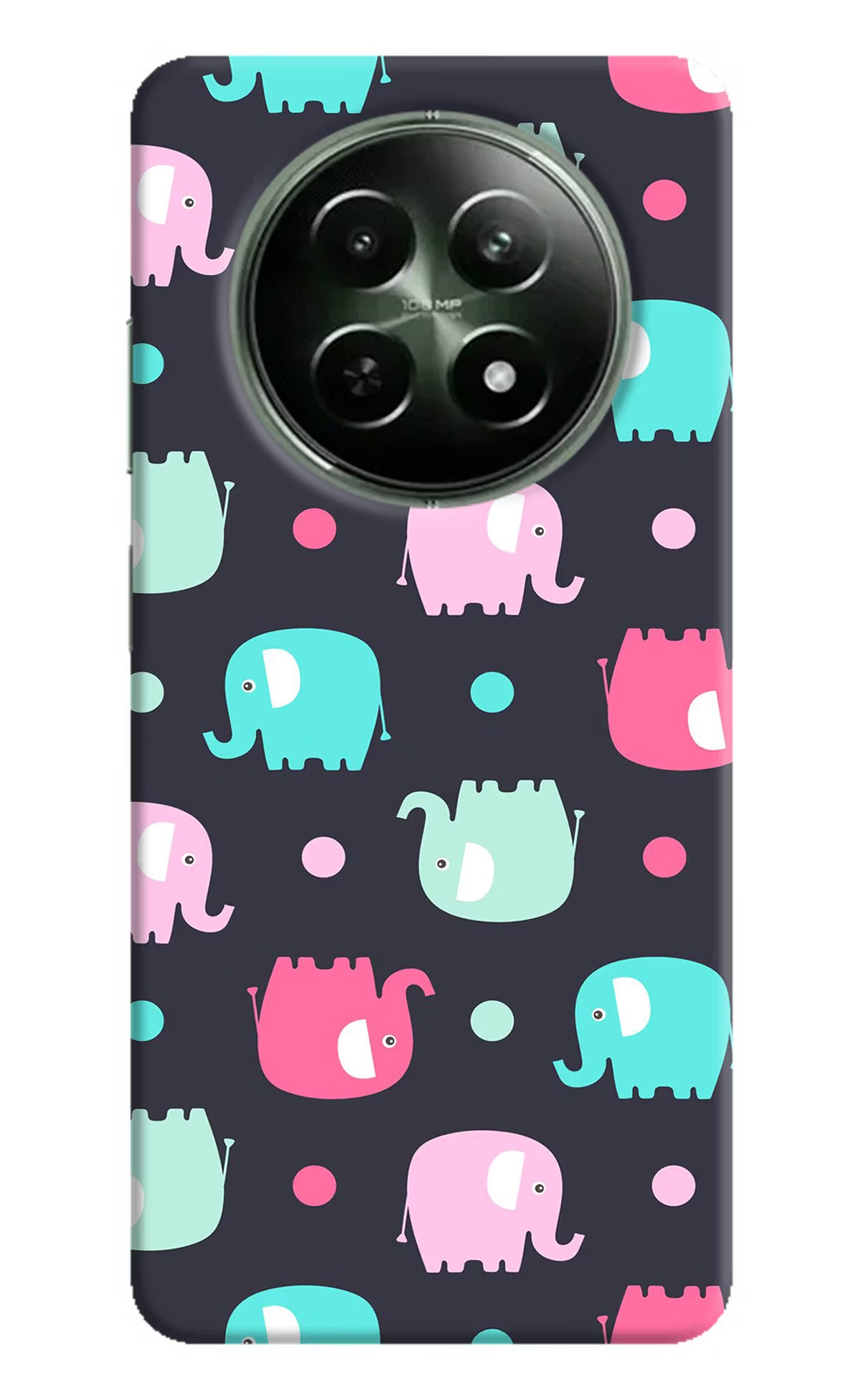 Elephants Realme 12 5G Hard Case Back Cover by Casekaro
