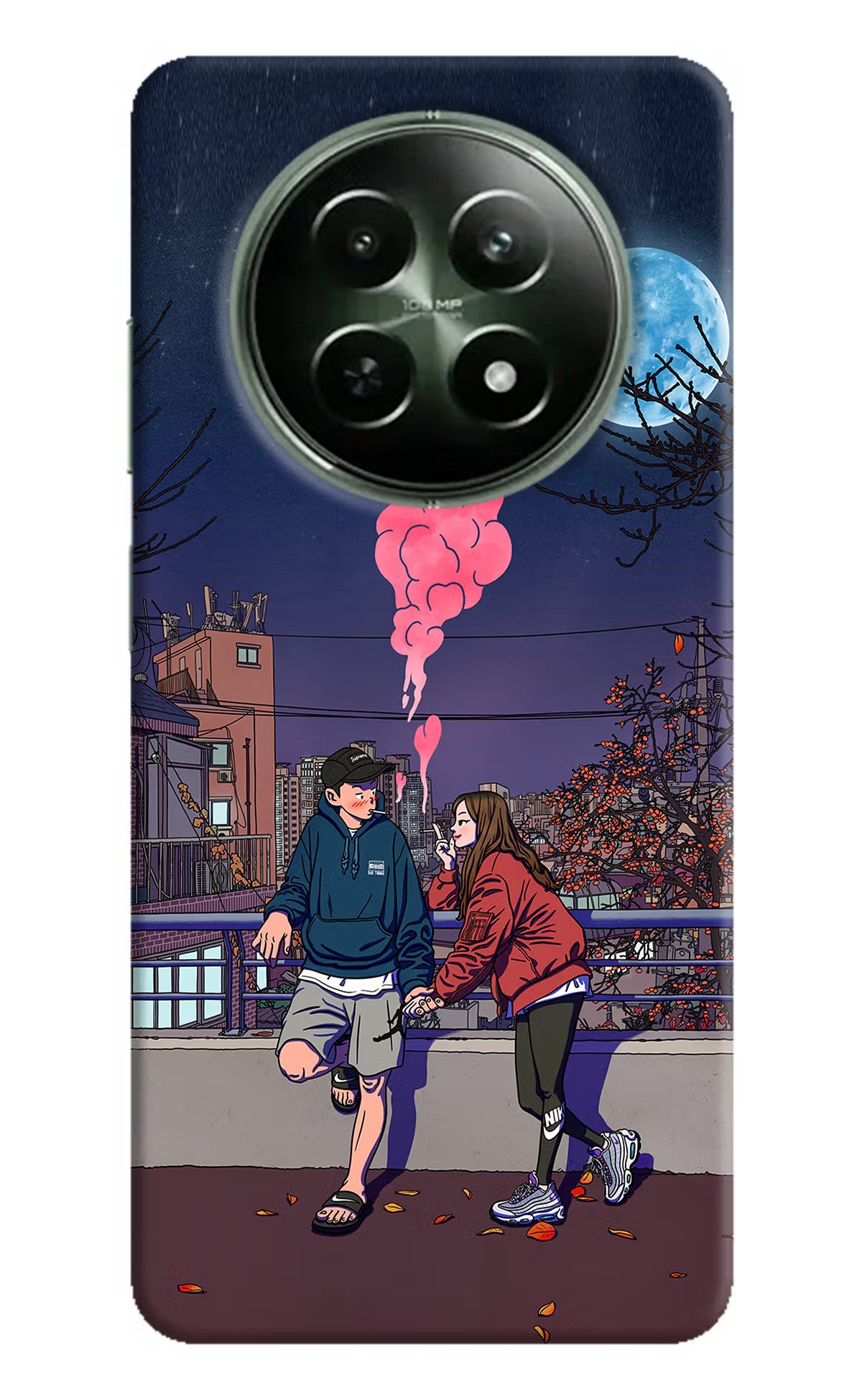 Chilling Couple Realme 12 5G Hard Case Back Cover by Casekaro