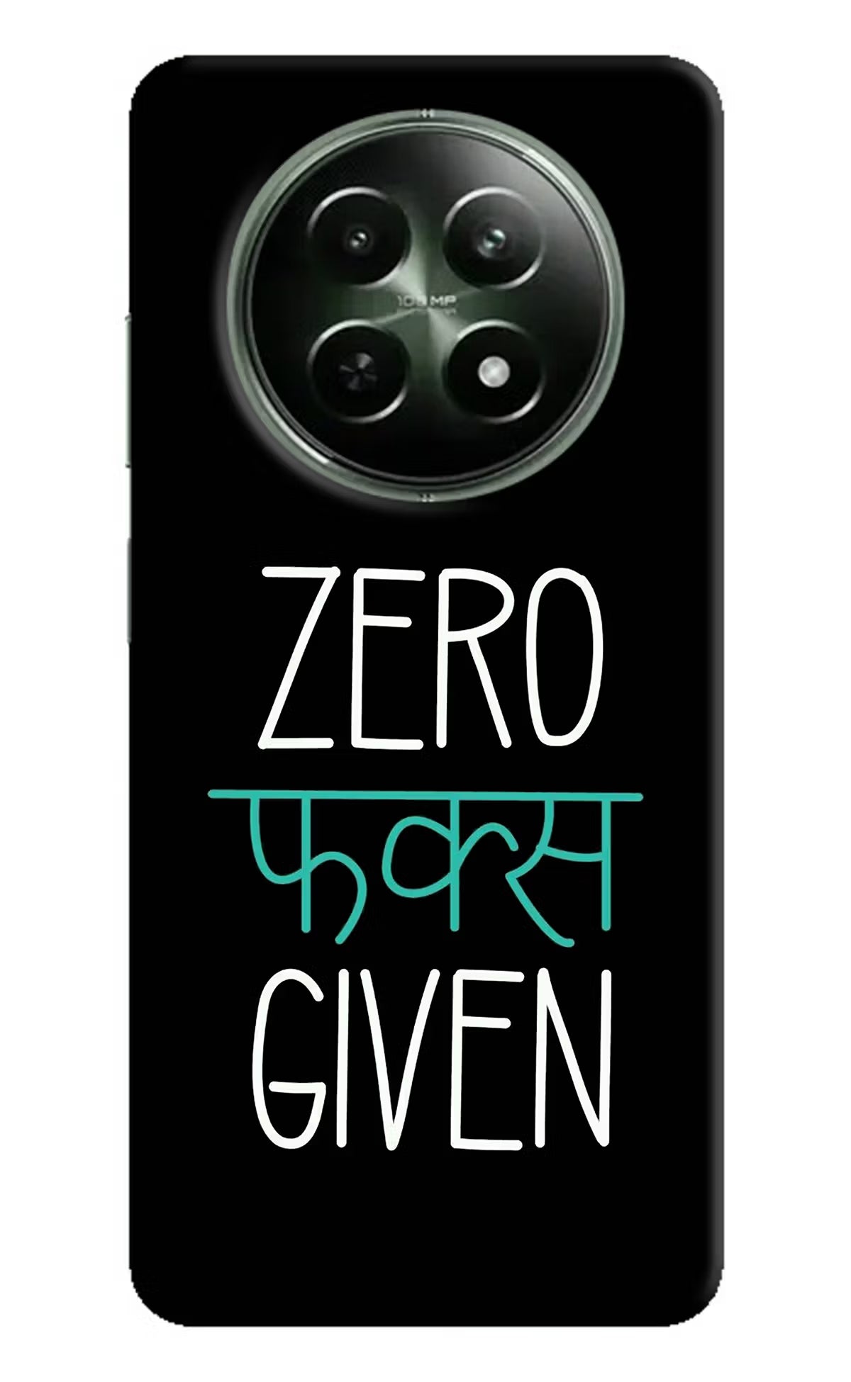 Zero Fucks Given Realme 12 5G Hard Case Back Cover by Casekaro