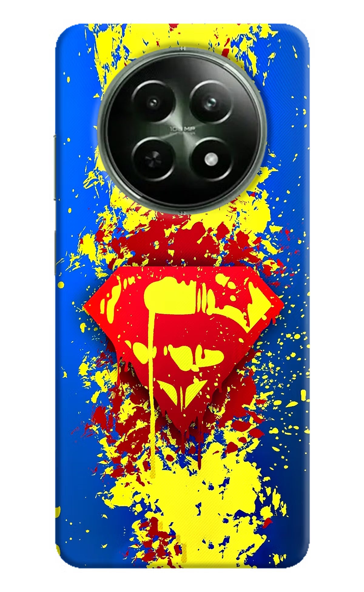 Superman logo Realme 12 5G Hard Case Back Cover by Casekaro
