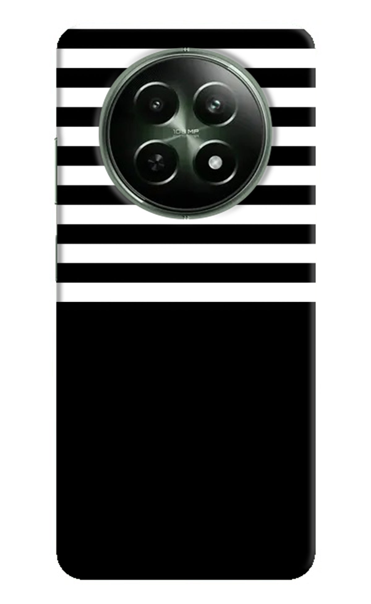 Black and White Print Realme 12 5G Back Cover