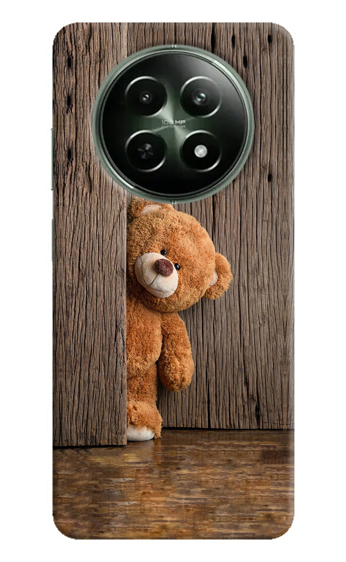 Teddy Wooden Realme 12 5G Back Cover