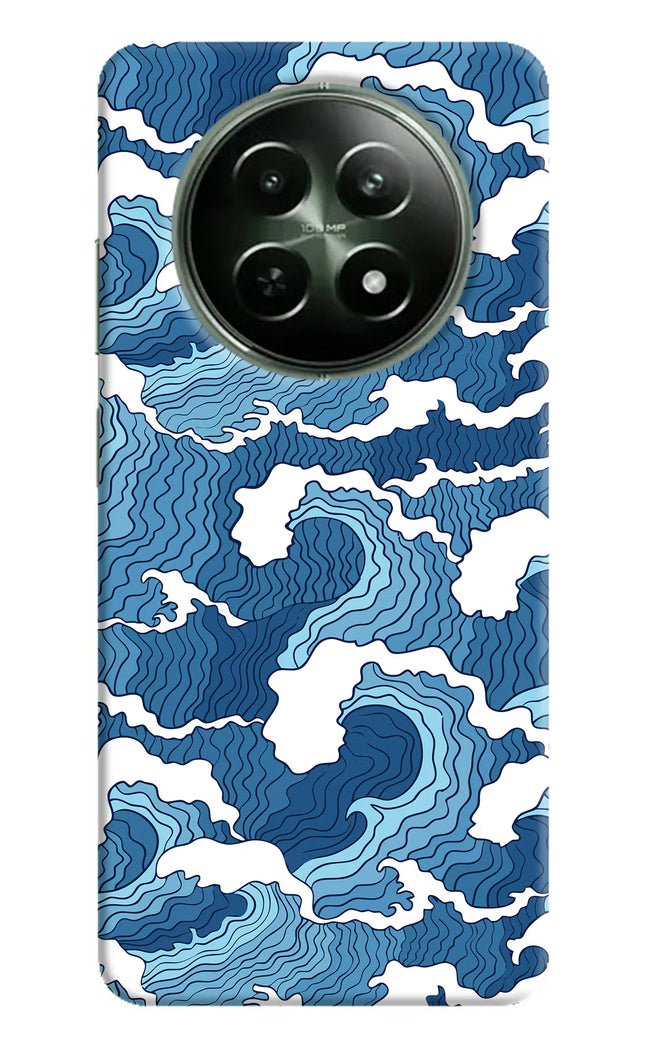 Blue Waves Realme 12 5G Hard Case Back Cover by Casekaro