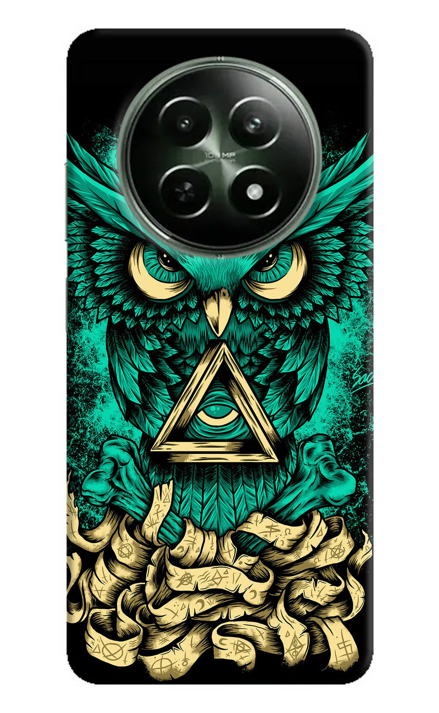 Green Owl Realme 12 5G Back Cover, Hard case