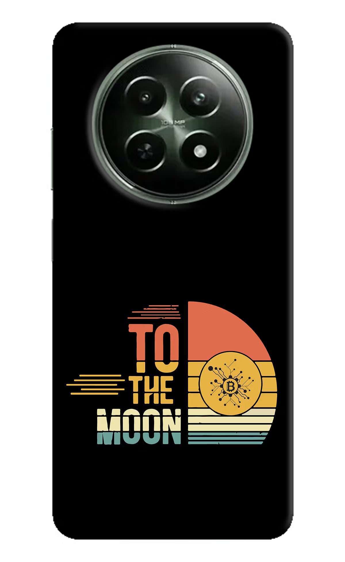 To the Moon Realme 12 5G Hard Case Back Cover by Casekaro