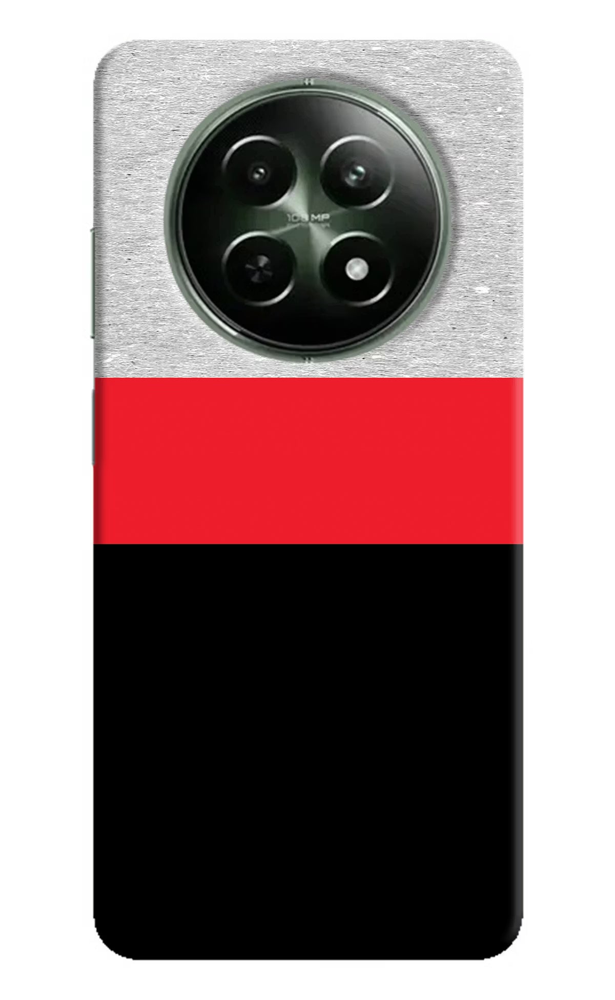 Tri Color Pattern Realme 12 5G Hard Case Back Cover by Casekaro