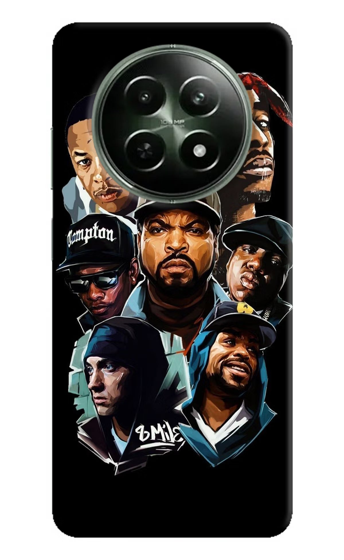 Rappers Realme 12 5G Hard Case Back Cover by Casekaro