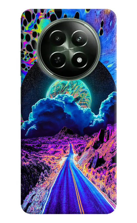 Psychedelic Painting Realme 12 5G Back Cover