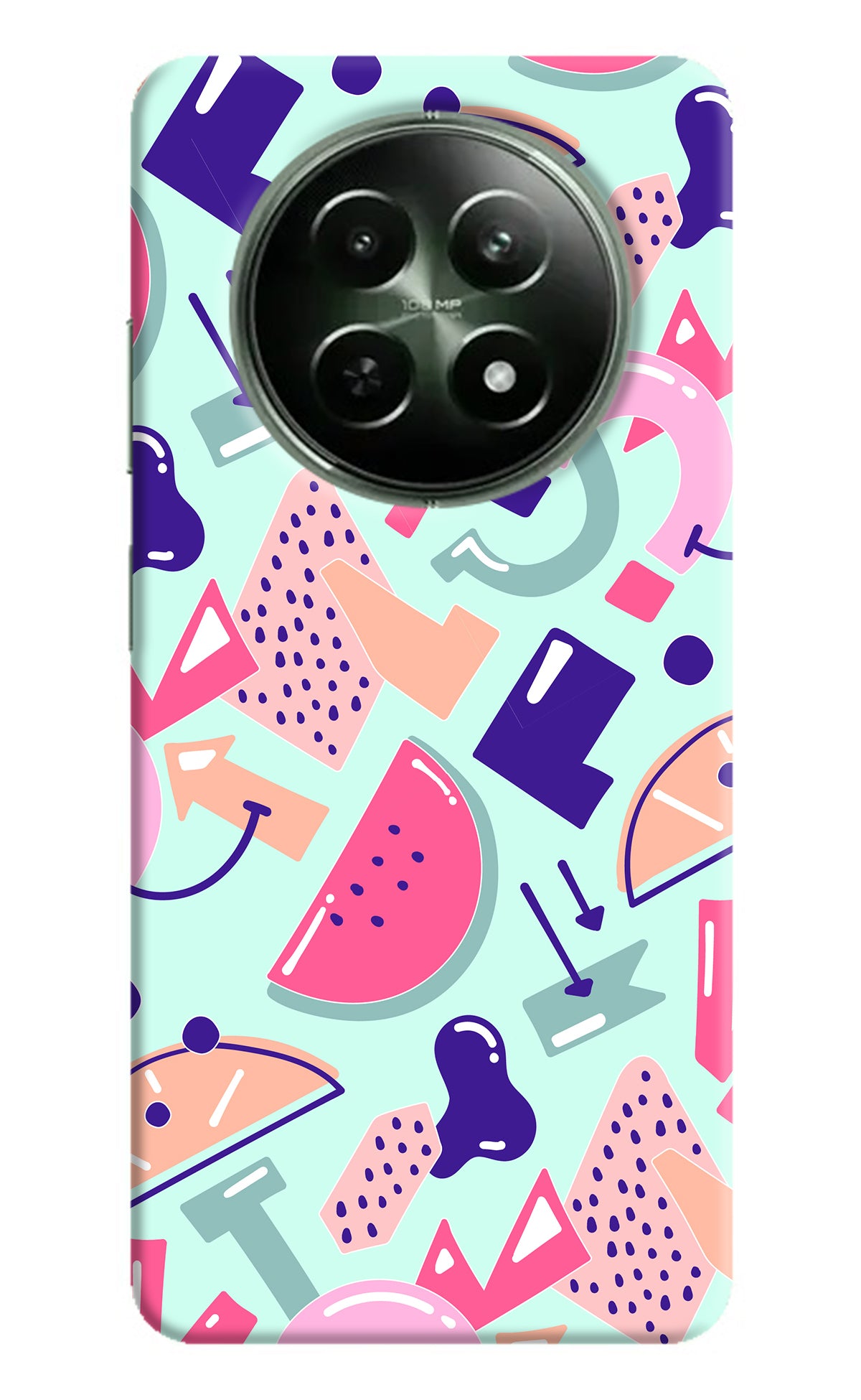 Doodle Pattern Realme 12 5G Back Cover