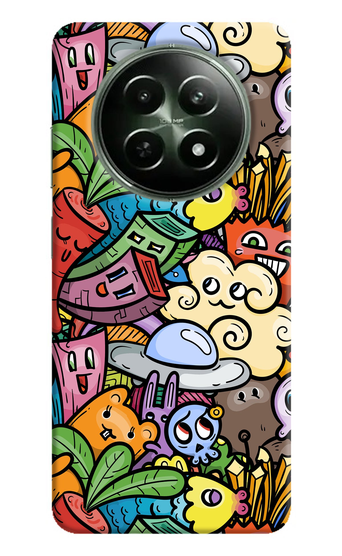 Veggie Doodle Realme 12 5G Back Cover