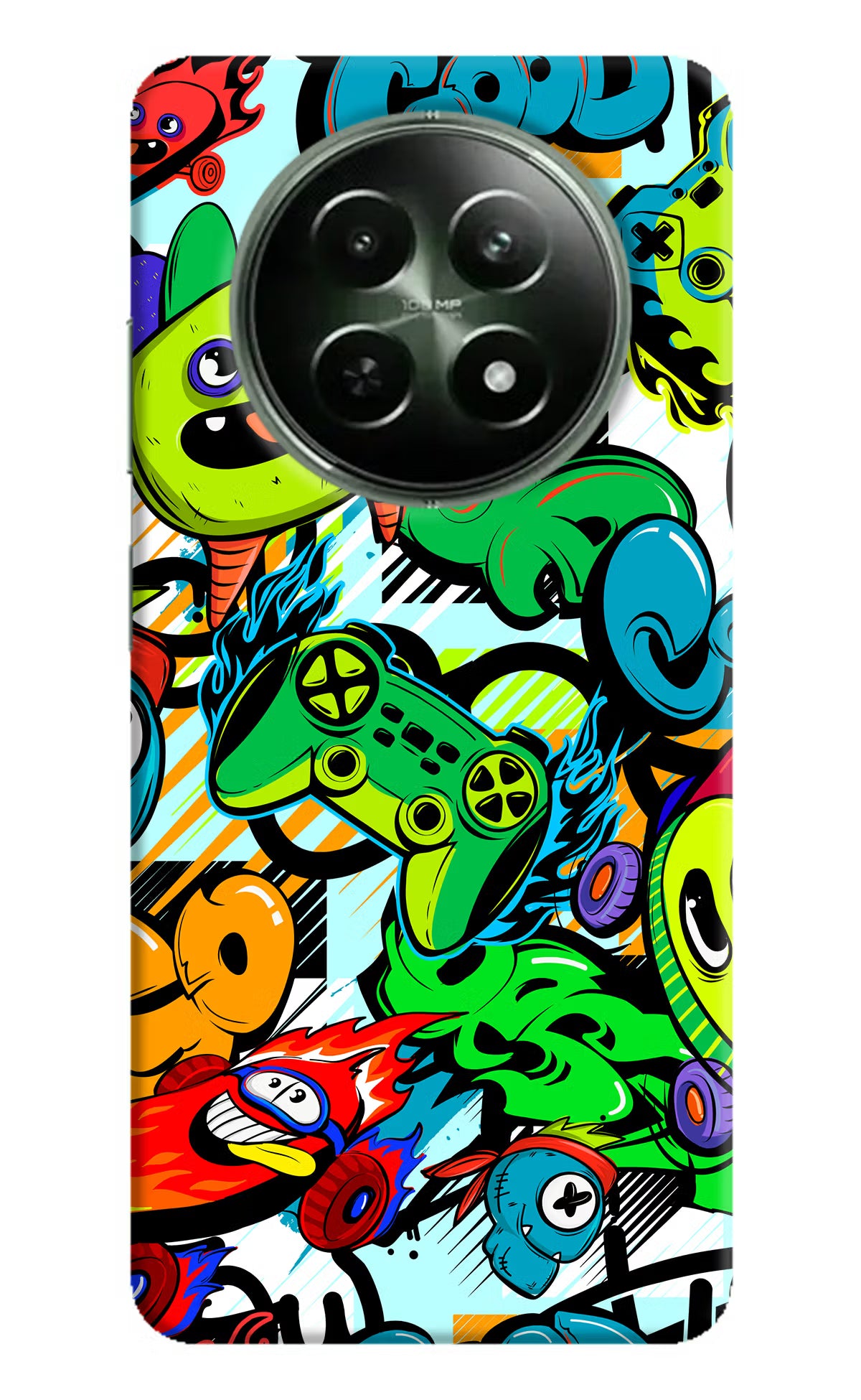 Game Doodle Realme 12 5G Hard Case Back Cover by Casekaro
