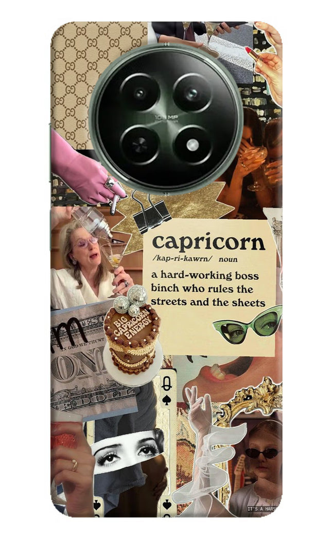 Capricorn Zodiac Realme 12 5G Hard Case Back Cover by Casekaro