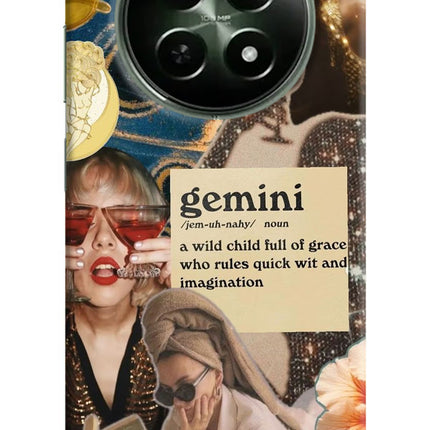 Gemini Zodiac Realme 12 5G Hard Case Back Cover by Casekaro