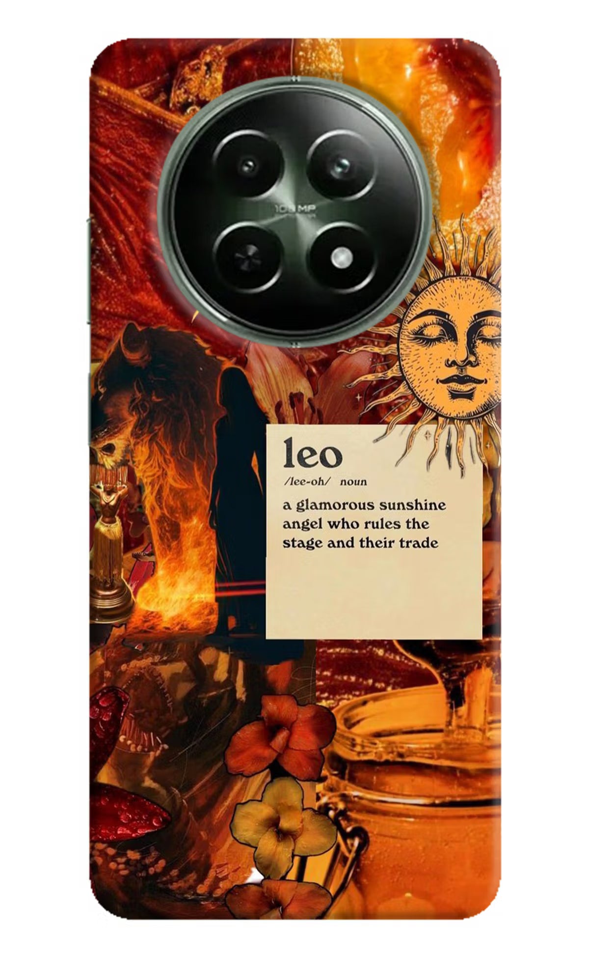 Leo Zodiac Realme 12 5G Hard Case Back Cover by Casekaro