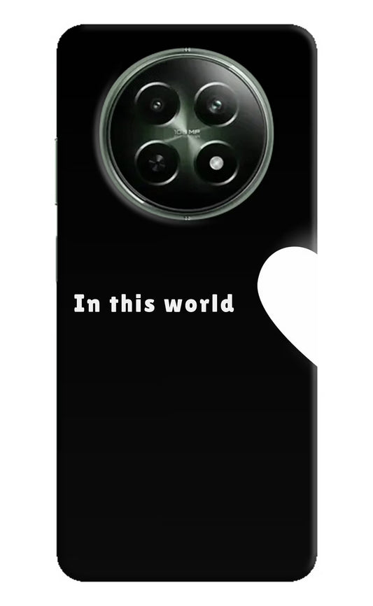 This World Realme 12 5G Hard Case Back Cover by Casekaro