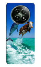 Dolphin vs Cow Realme 12 5G Hard Case Back Cover by Casekaro