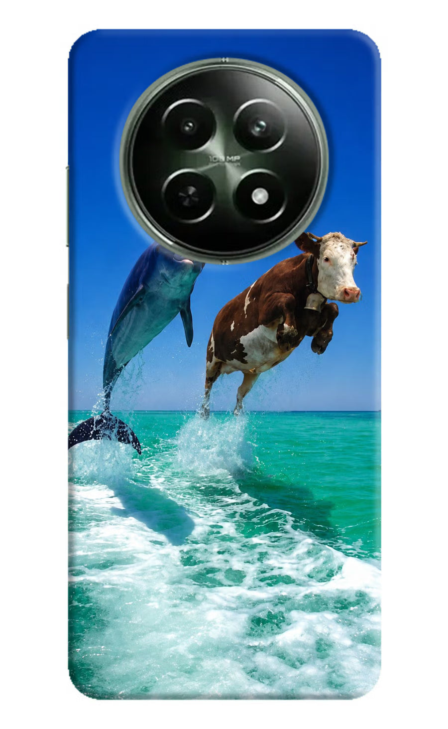 Dolphin vs Cow Realme 12 5G Back Cover, Hard case