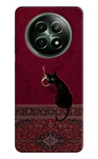 Midnight Cat Realme 12 5G Hard Case Back Cover by Casekaro