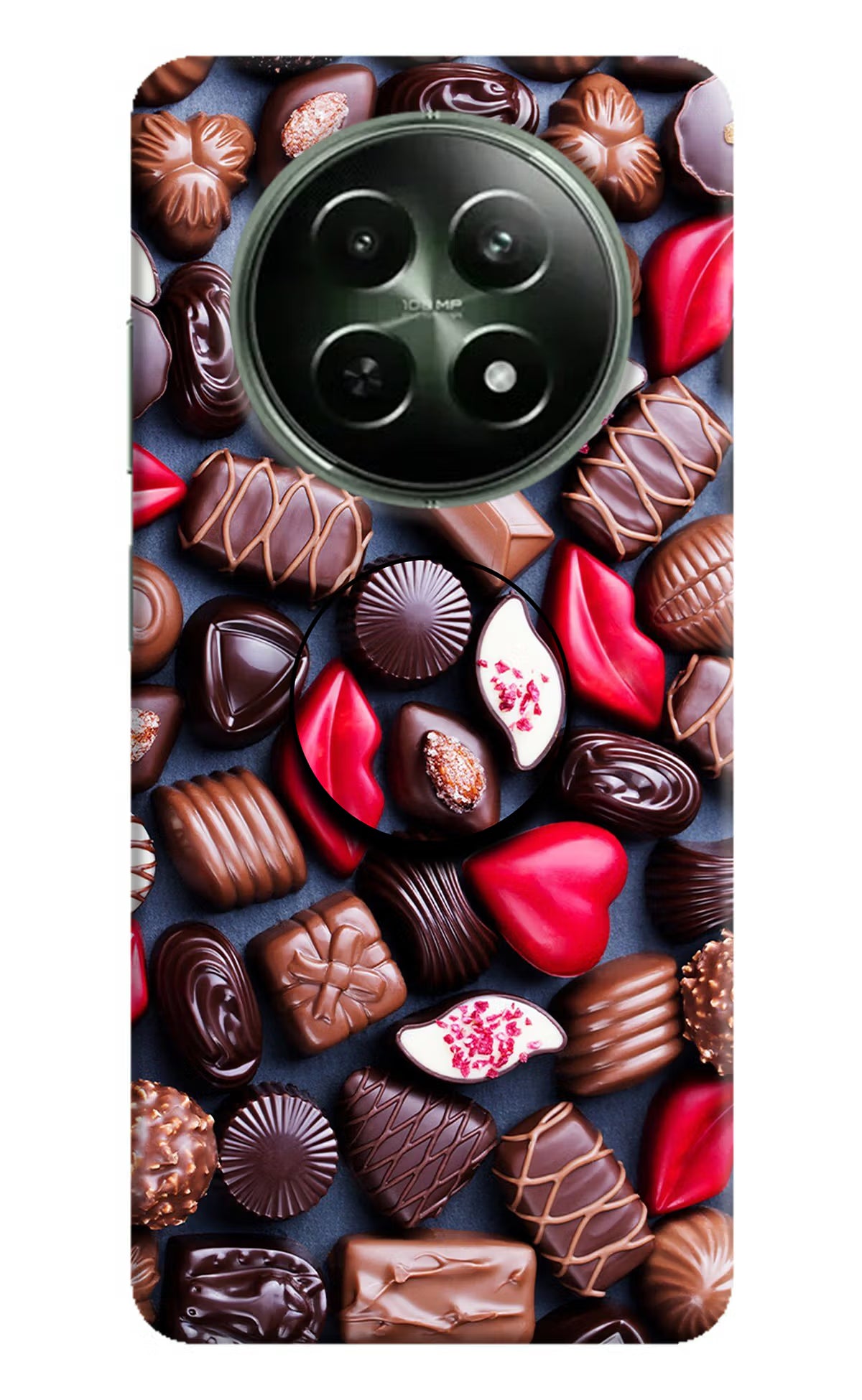 Chocolates Realme 12 5G Pop Case by Casekaro