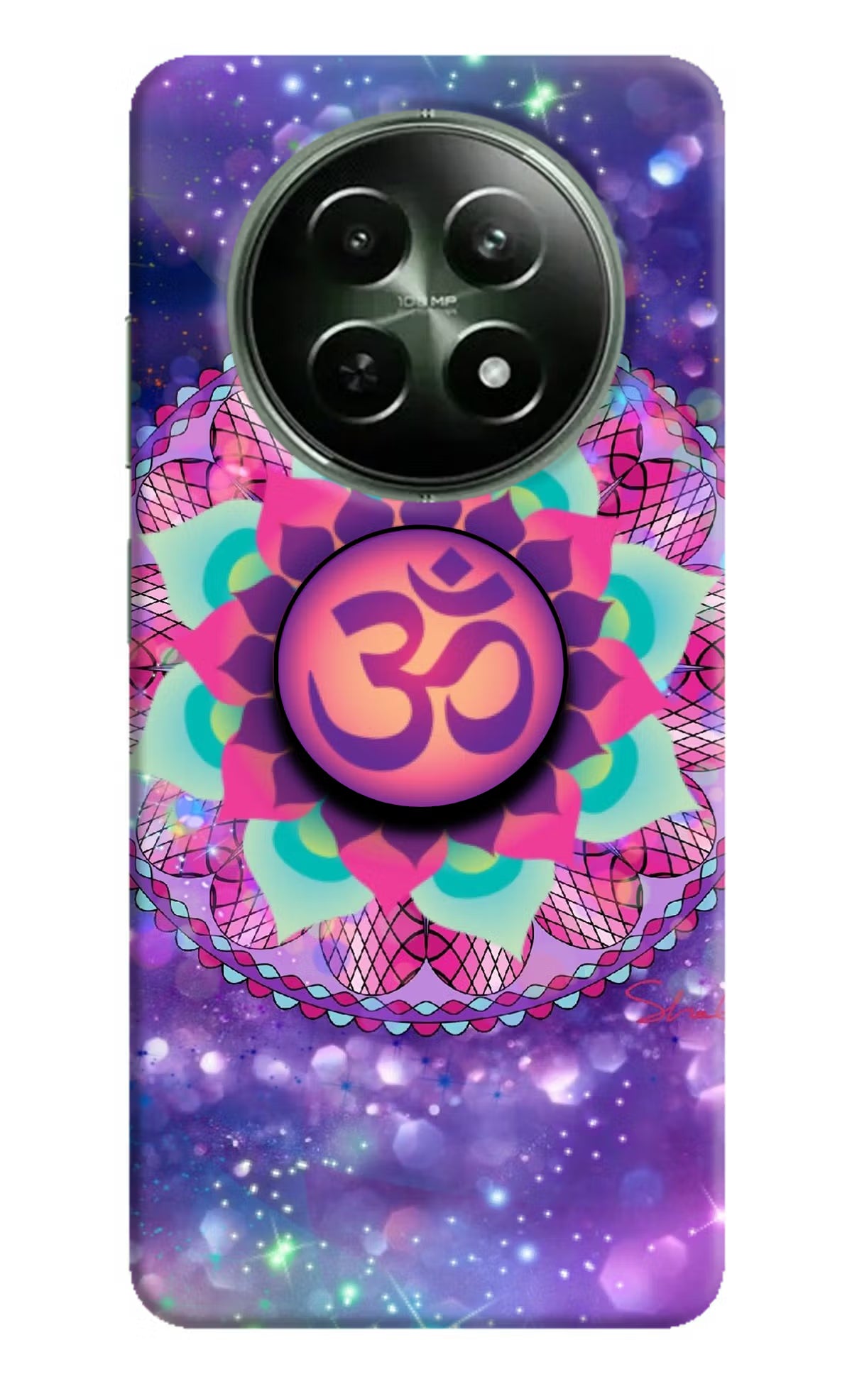 Om Purple Realme 12 5G Pop Case by Casekaro