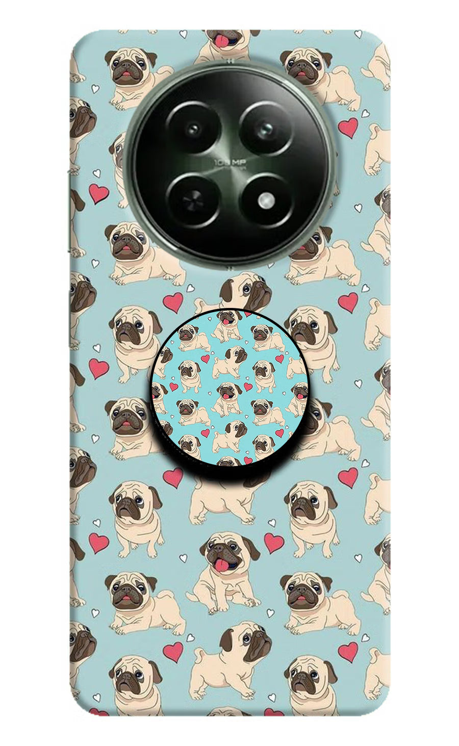 Pug Dog Realme 12 5G Pop Case, Hard case