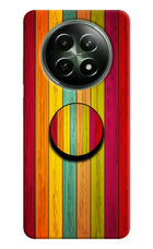 Multicolor Wooden Realme 12 5G Pop Case by Casekaro
