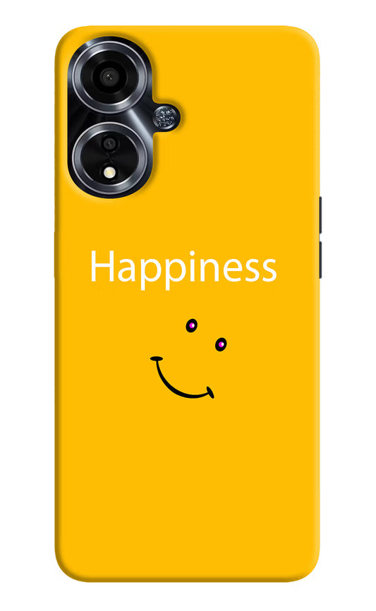 Happiness With Smiley Oppo A59 5G Hard Case Back Cover by Casekaro