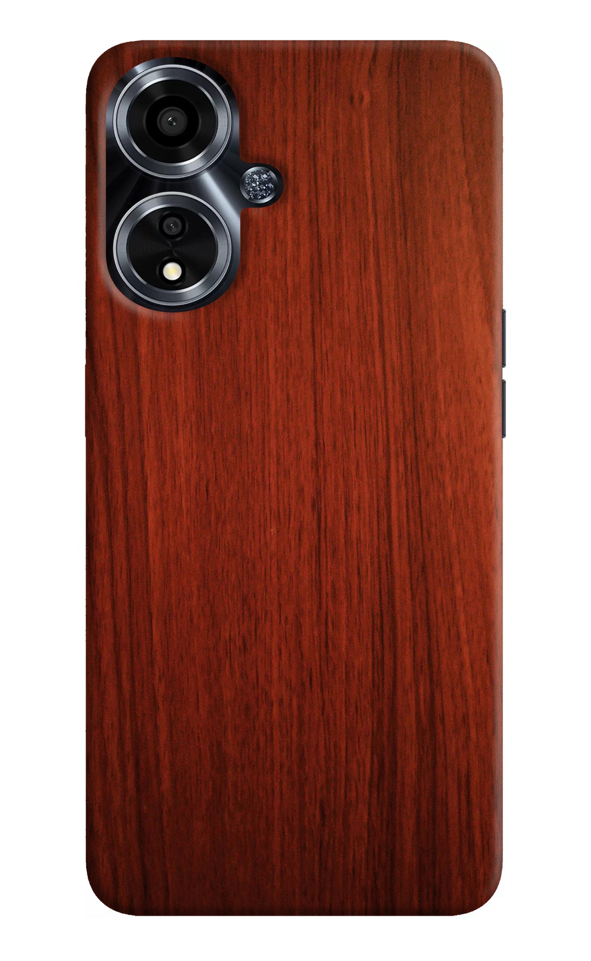 Wooden Plain Pattern Oppo A59 5G Back Cover