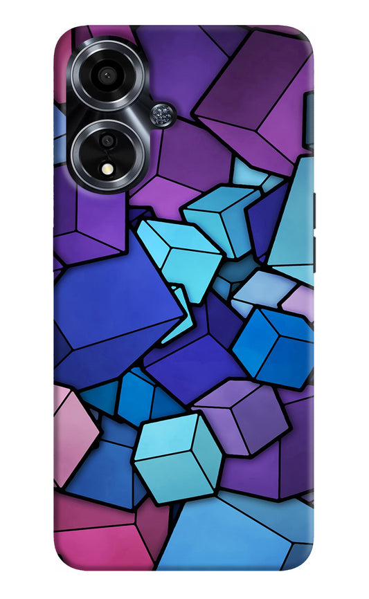 Cubic Abstract Oppo A59 5G Back Cover