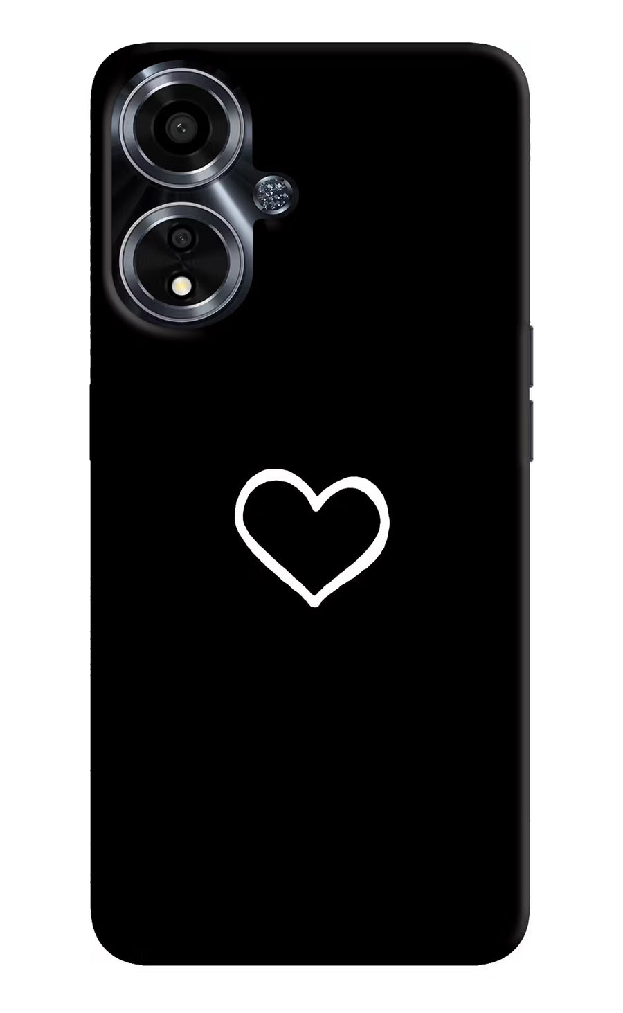 Heart Oppo A59 5G Back Cover, Hard case