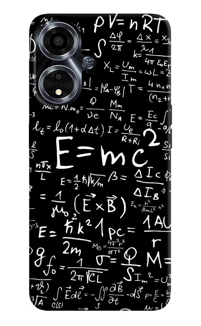 Physics Formula Oppo A59 5G Hard Case Back Cover by Casekaro