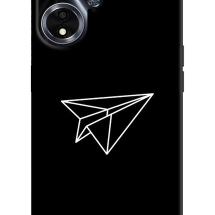 Paper Plane White Oppo A59 5G Hard Case Back Cover by Casekaro